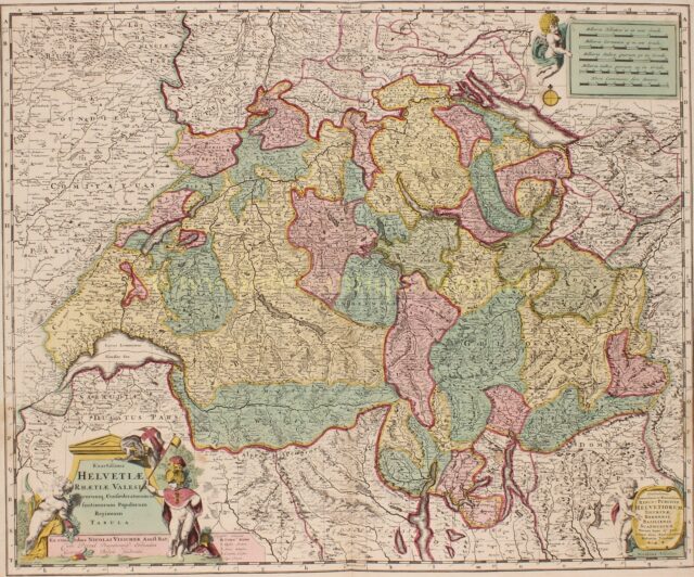 Zwitserland eind 17e-eeuw