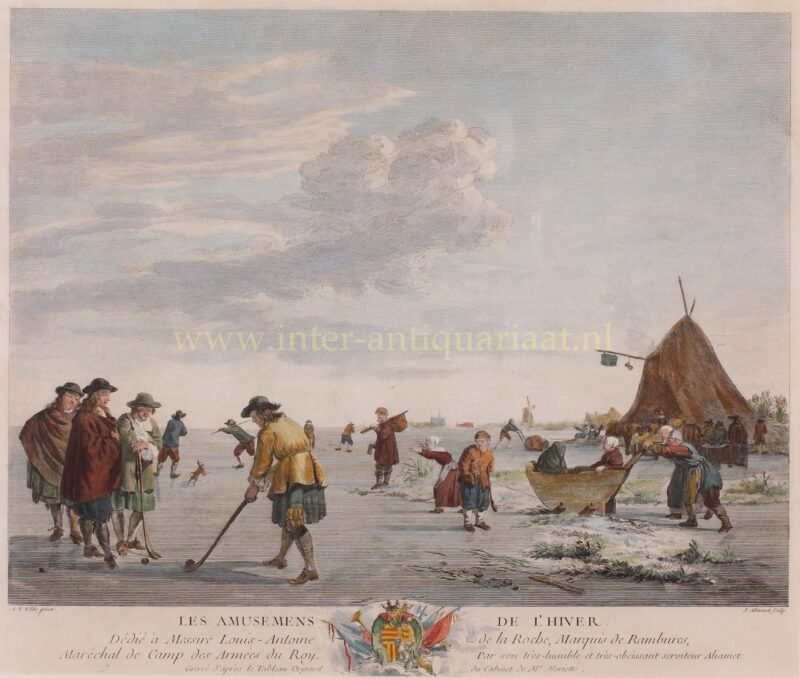 IJscolf op de Haarlemmermeer – naar Adriaen van de Velde, ca. 1770