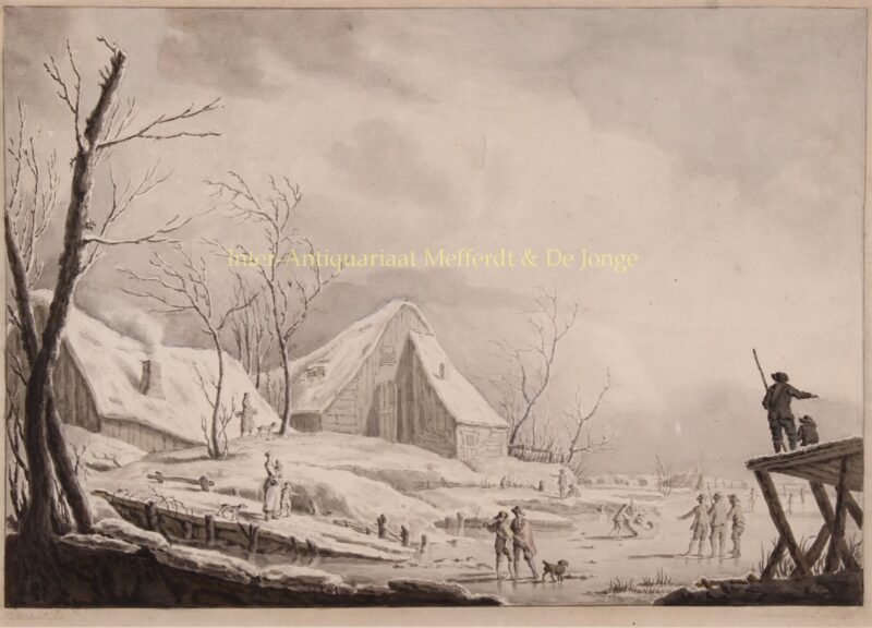 Winterlandschap – naar Pillement, 1776