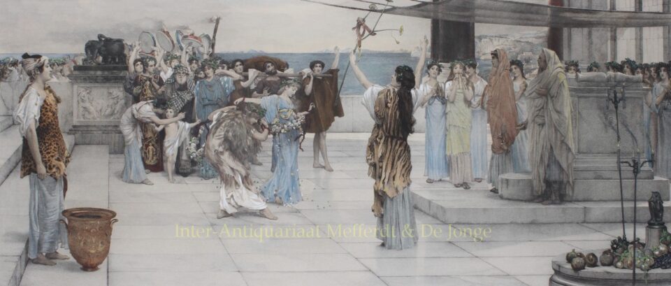 Dedication to Bacchus - Lawrence Alma-Tadema, 1892