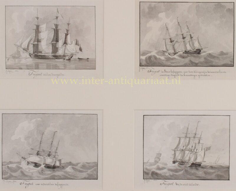 Vier fregatten – Joseph Sipkes, 1830-1831