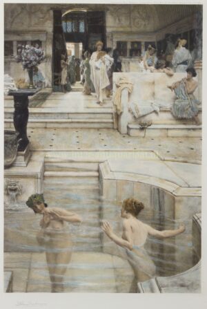 A Favourite Custom / The Bath - Lourens Alma-Tadema, 1909