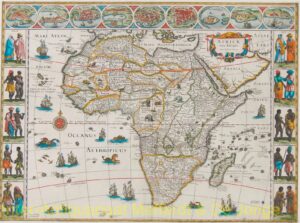 Africa antique map - Bleau