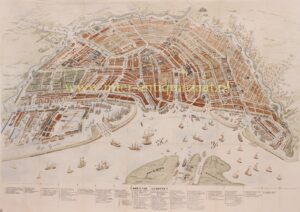 19e-eeuwse kaart van Amsterdam