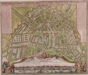 antieke kaart Amsterdam
