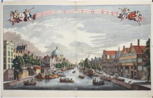 Amsterdam, Singel - Jan Schenk naar Abraham Rademaker, ca. 1730 - Afbeelding 3
