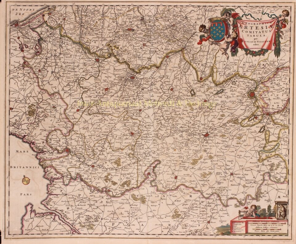 old map of Artois