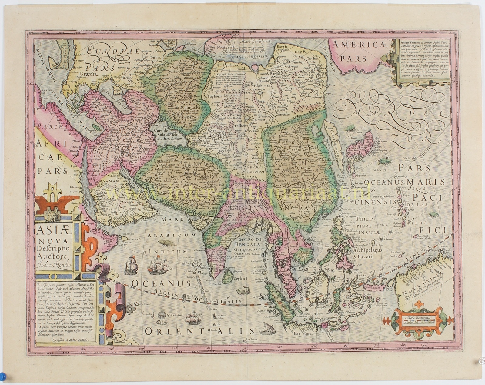 Azië - Jodocus Hondius, 1630-1631 - Afbeelding 3