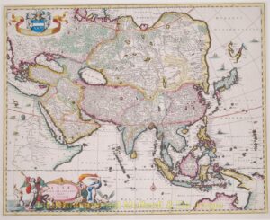 Asia antique map - Visscher