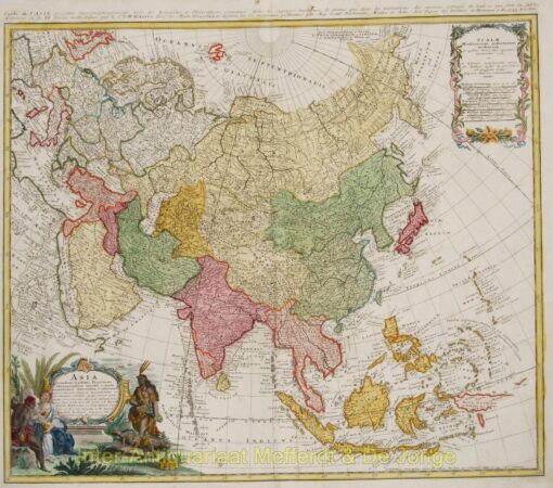 Asia map - Homann