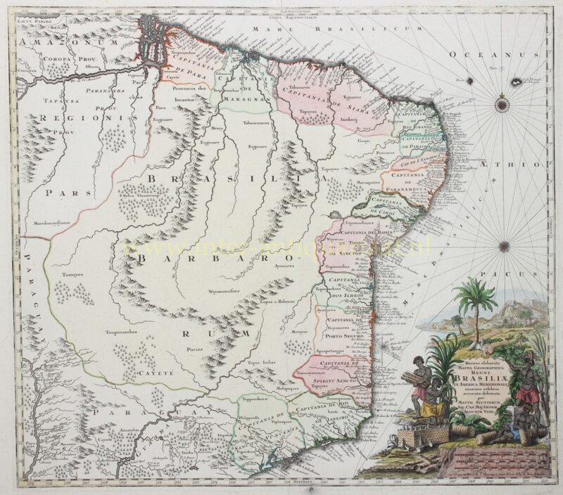Brazilië - Matthäus Seutter, ca. 1730