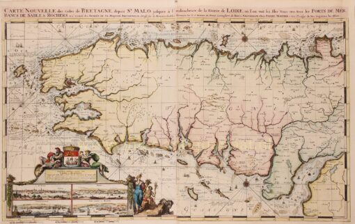 17e-eeuwse kaart Bretagne