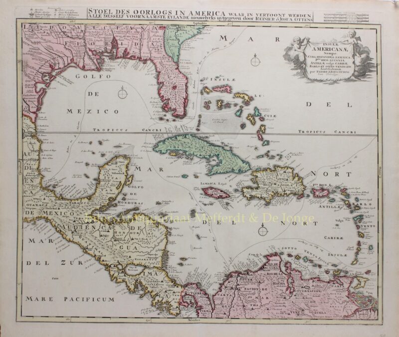 Golf van Mexico, Caraïbisch gebied – Ottens, ca. 1720