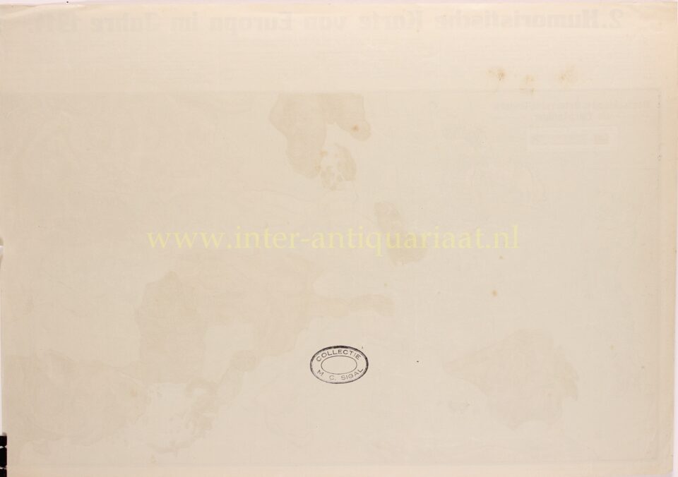Cartoon kaart van Europa - Karl Lehmann-Dumont, 1914 - Afbeelding 2