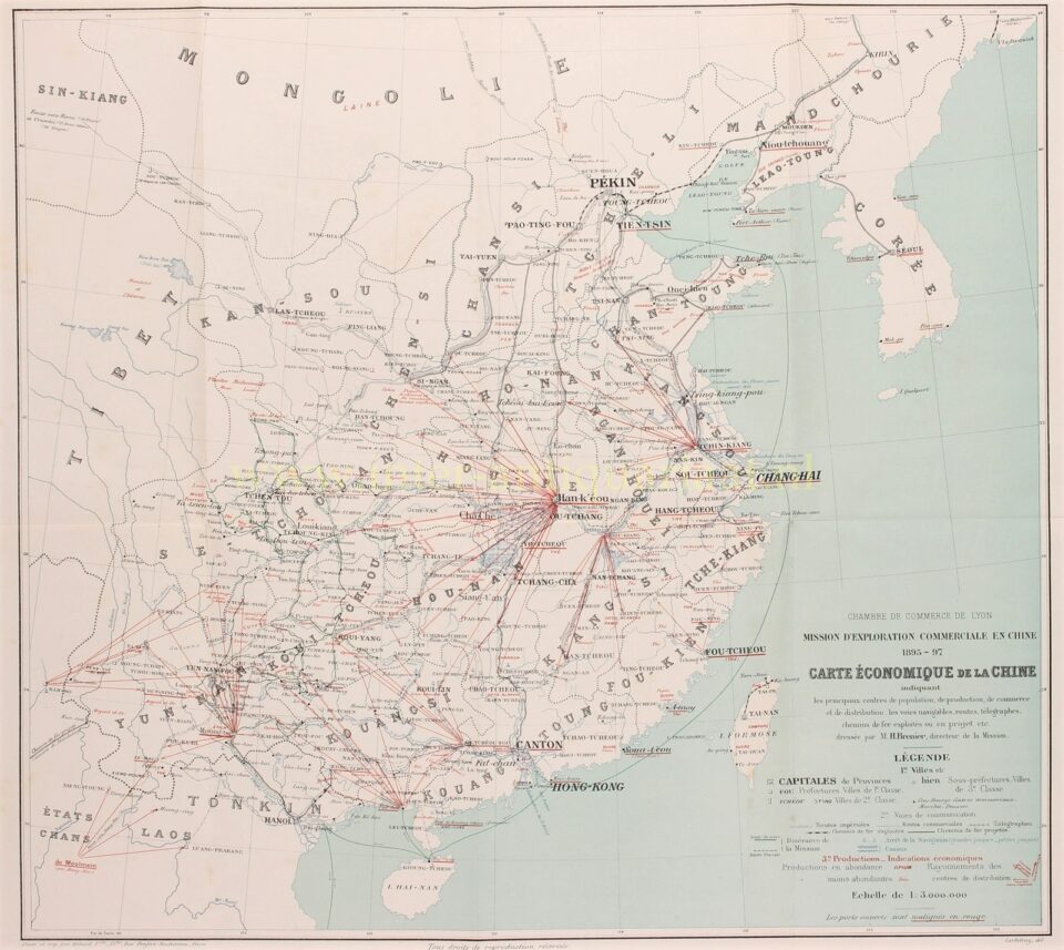 economic map of China 1895-1897