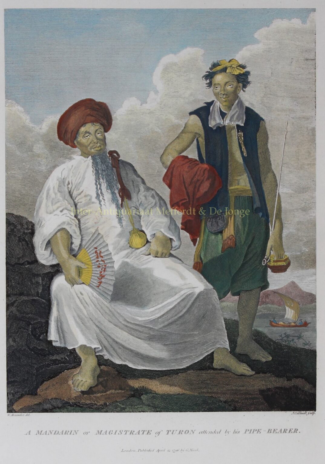 Cochinchina (Vietnam), Magistrate of Turon (Da Nang) - after William Alexander, 1796