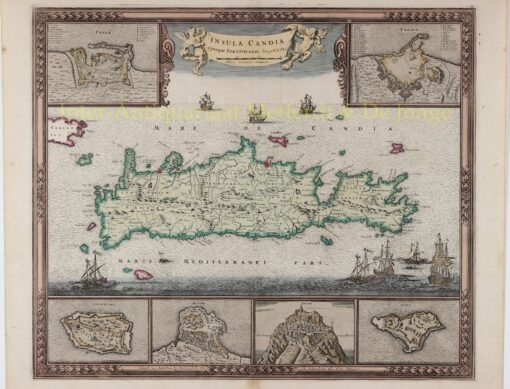 Map of Crete - Frederick de Wit