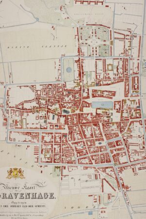 oude kaart Den Haag 1858