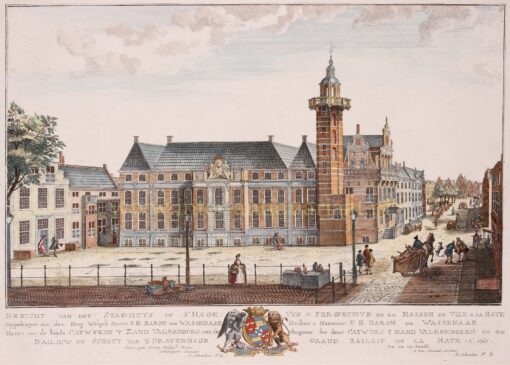Groenmarkt stadhuis Den Haag 18e-eeuw
