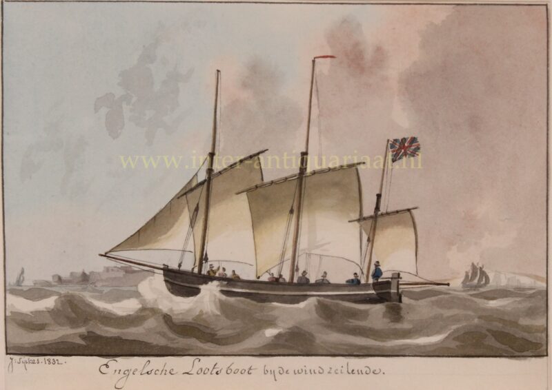 Engelse loodsboot – Joseph Sipkes, 1832