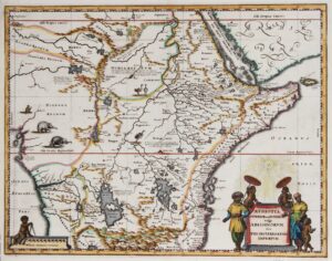 Map of Abissinia - c. 1670