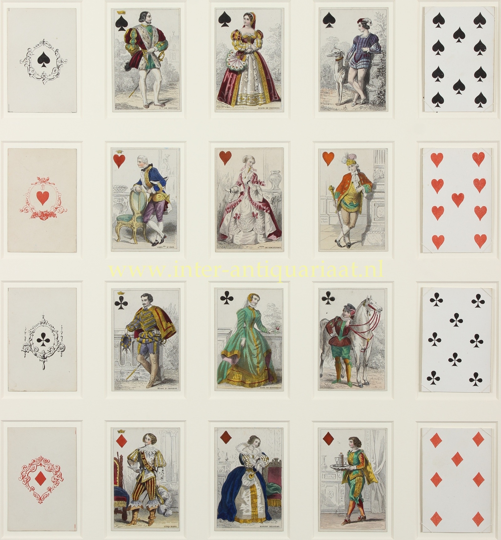 Historisch kaartspel - O. Gibert, ca. 1850-1853 - Afbeelding 2