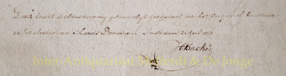 Manuscript kaart van Gooiland - naar Floris Jacobsz. - Afbeelding 3
