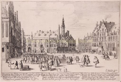 De Grote Markt te Haarlem in 1628