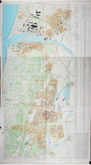 Haarlem, Velsen, Beverwijk, Heemstede, IJmuiden - Sovjet kaart, 1977
