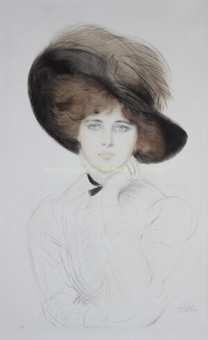 Dame met hoed - Paul César Helleu