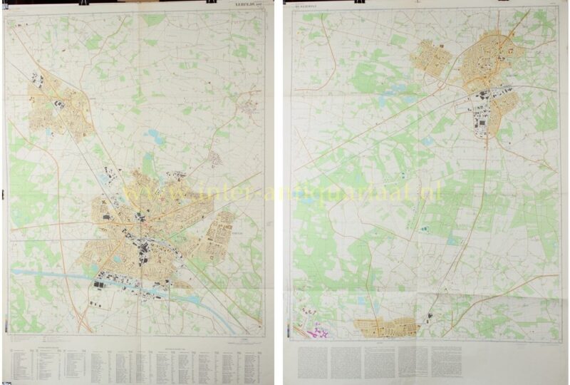 Hengelo, Borne, Oldenzaal - Sovjet militaire inlichtingenkaarten, 1982