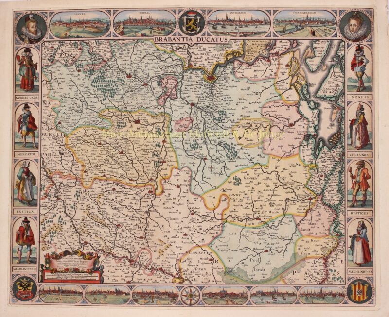 Brabant – Abraham Goos + Claes Jansz. Visscher, 1622