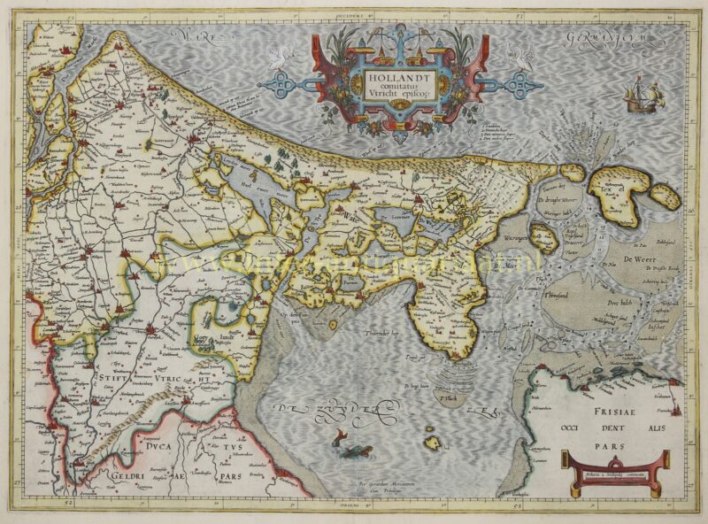 Holland - Gerard Mercator + Jodocus Hondius, 1606