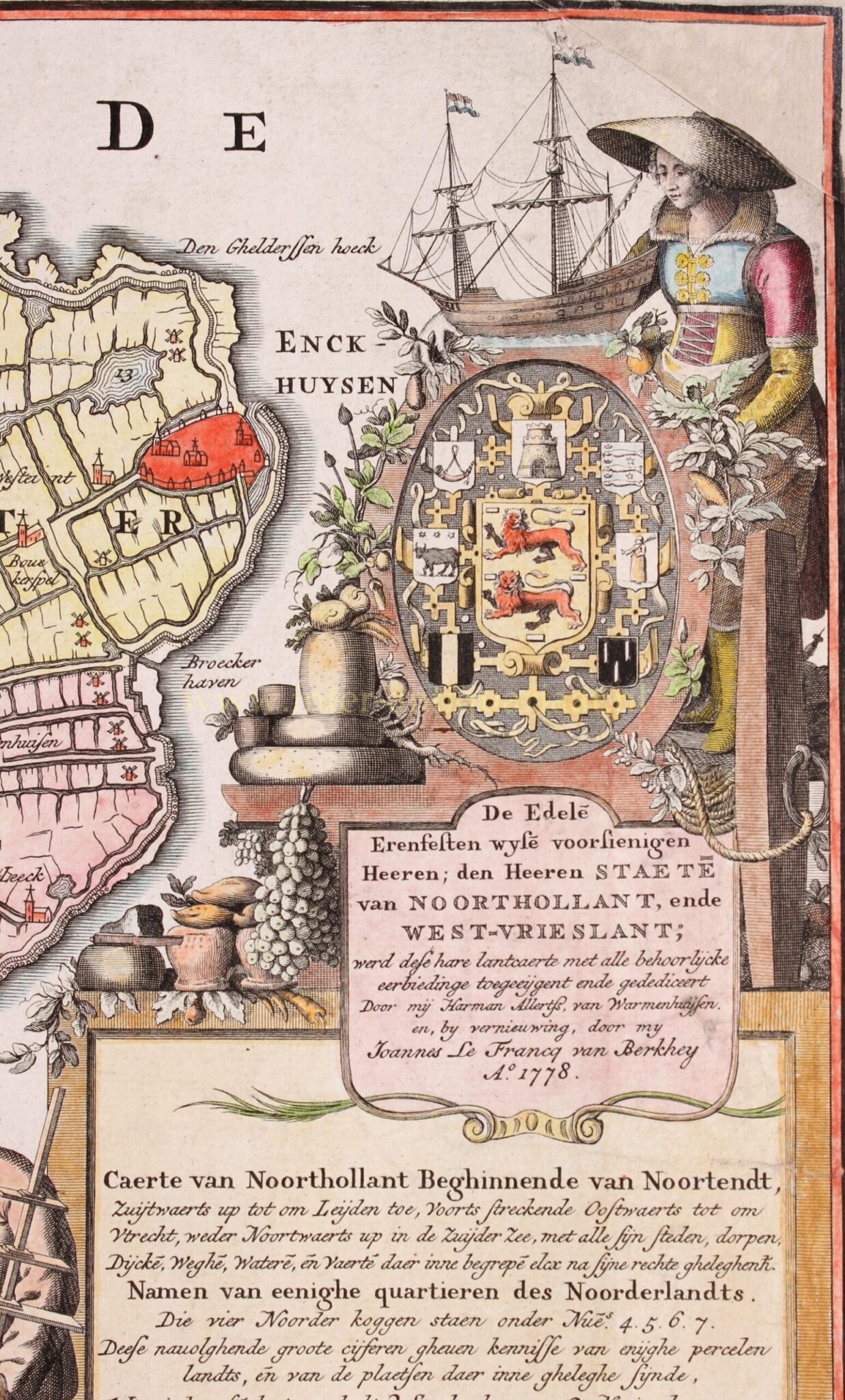 Noord-Holland - naar Joost Jansz. Beeldsnijder, 1778 - Afbeelding 2