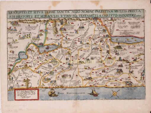 16e-eeuwse kaart van het Beloofde Land