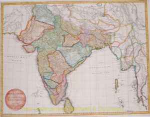 India antique map - Mannert
