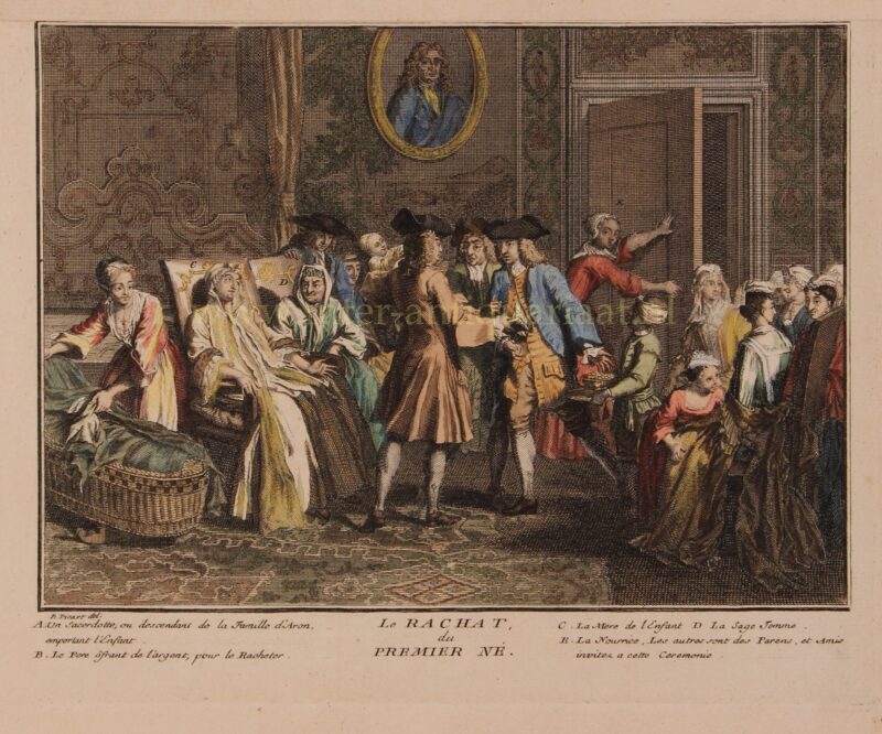 Joodse pidjon habeen ceremonie – Bernard Picard, 1725