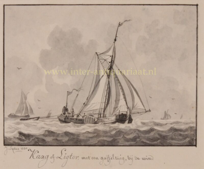 Kaag of Ligter (schip) – Joseph Sipkes, 1830
