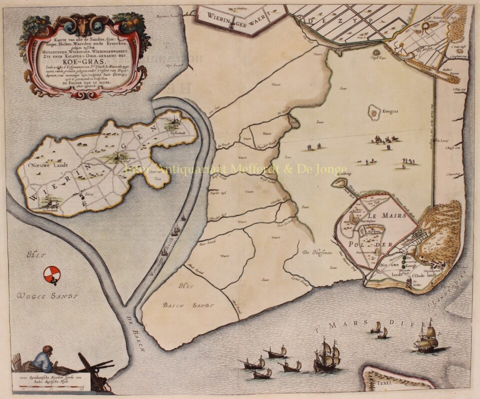 Kop van Noord-Holland, Noordkop - Joan Blaeu, 1662