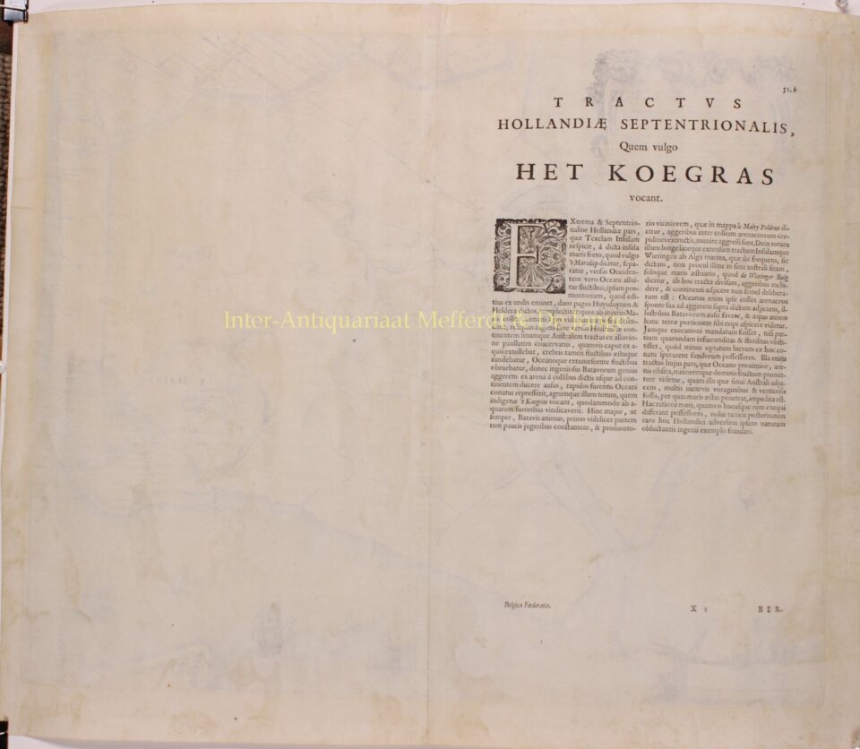 Kop van Noord-Holland, Noordkop - Joan Blaeu, 1662 - Afbeelding 2