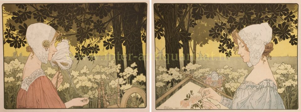 originele Art Nouveau posters Henri Privat-Livemont, 1904