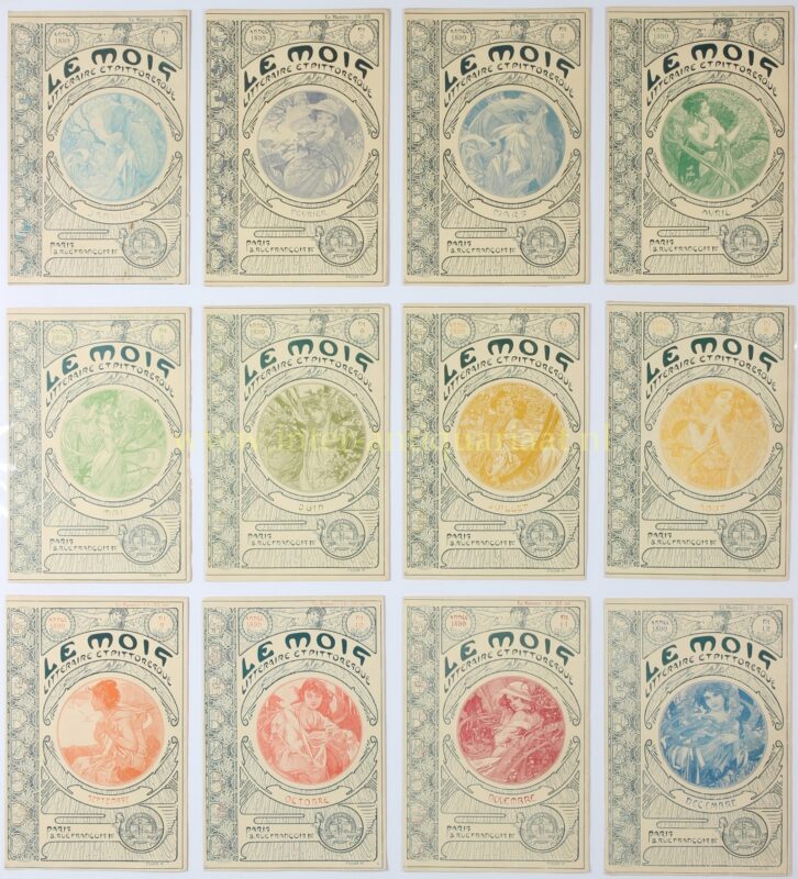 Le Mois Littéraire et Pittoresque - Alphonse Mucha, 1898