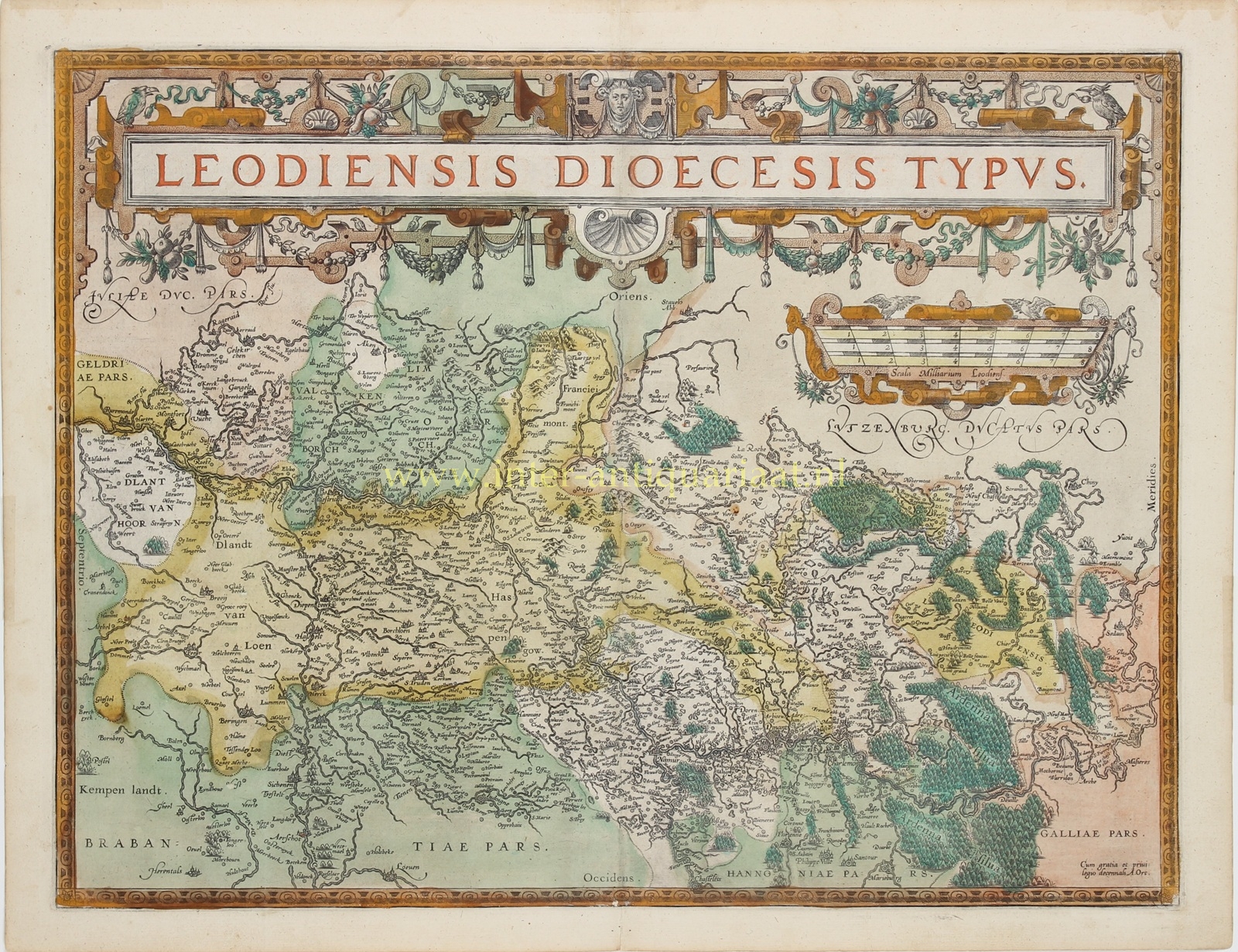 Luik en Limburg - Abraham Ortelius, 1587 - Afbeelding 3