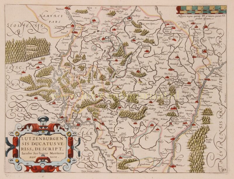 Luxemburg – Pieter van der Keere / Ludovico Guicciardini, 1609