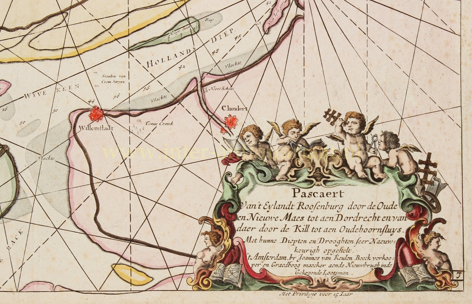 Maasmonding met Rotterdam - Johannes van Keulen, 1681 - Afbeelding 5