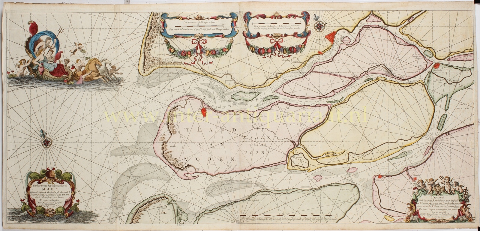 Maasmonding met Rotterdam - Johannes van Keulen, 1681 - Afbeelding 7