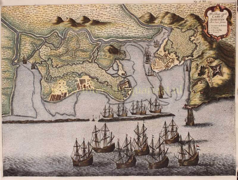 Nederlands-Brazilië, Kaap Sint Augustijn – Johannes Janssonius, 1651