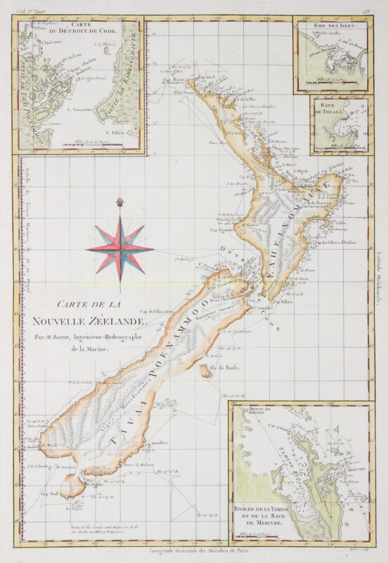 Nieuw Zeeland – Rigobert Bonne, 1787-1788