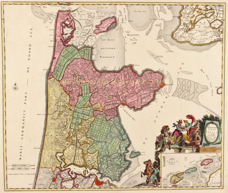 Noord-Holland en West-Friesland - Renier en Josua Ottens, ca. 1740