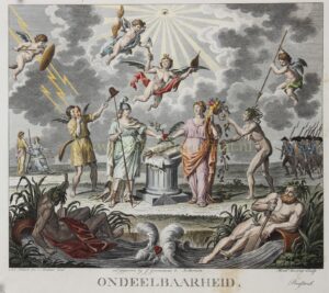 Allegorie op de ondeelbaarheid van de Bataafse Republiek - Hendrik Roosing, 1795